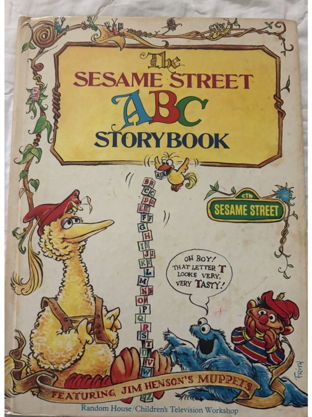 The Sesame Street ABC Storybook Featuring Jim Hensons Muppets Hardcover 1974 Ran